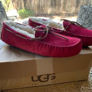 Brand new UGG fur flats